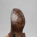 WOMEN’S 1501 SAND COWBOY BOOTS – EMBROIDERED SQUARE TOE WESTERN BOOT WITH FLOWERS COWBOY BOOTS BUNDLE BELT-5