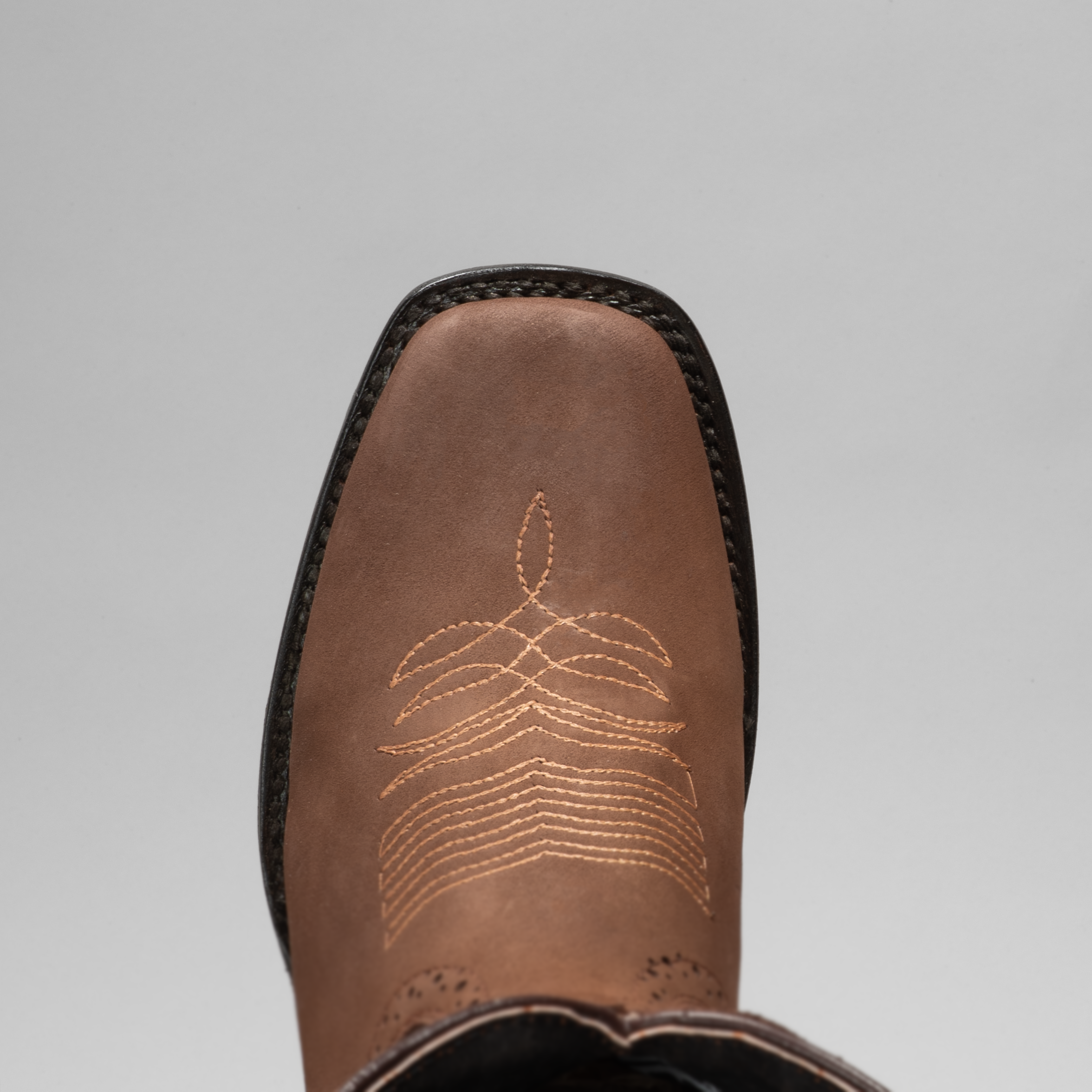 WOMEN'S 1401 SAND EMBROIDERED SQUARE TOE COWBOY ANKLE BOOTS AND BUNDLE BELT