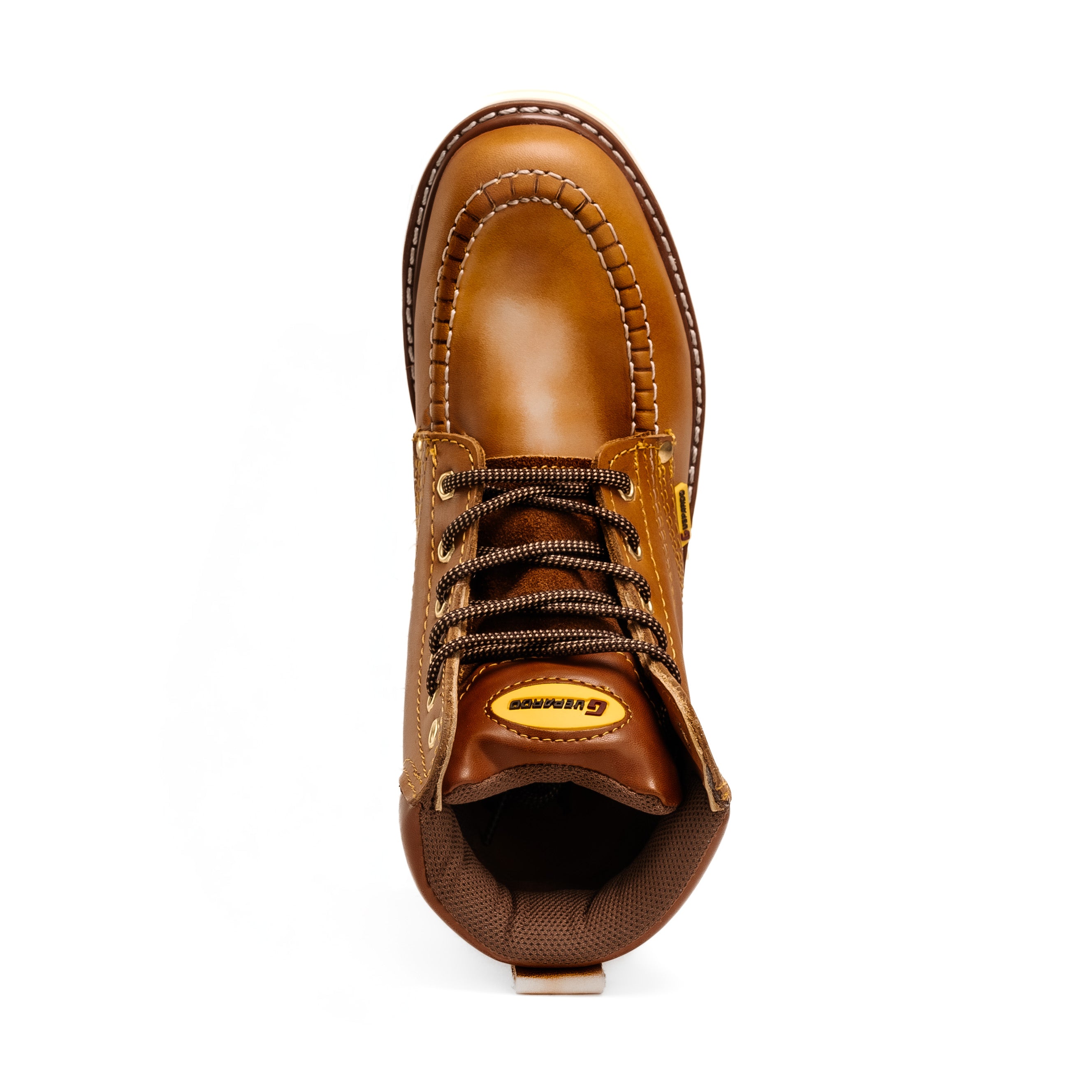 MEN'S FORCE 6" NDP-1943 HONEY MOC TOE SOFT WEDGE SOLE SOFT TOE FULL GRAIN LEATHER