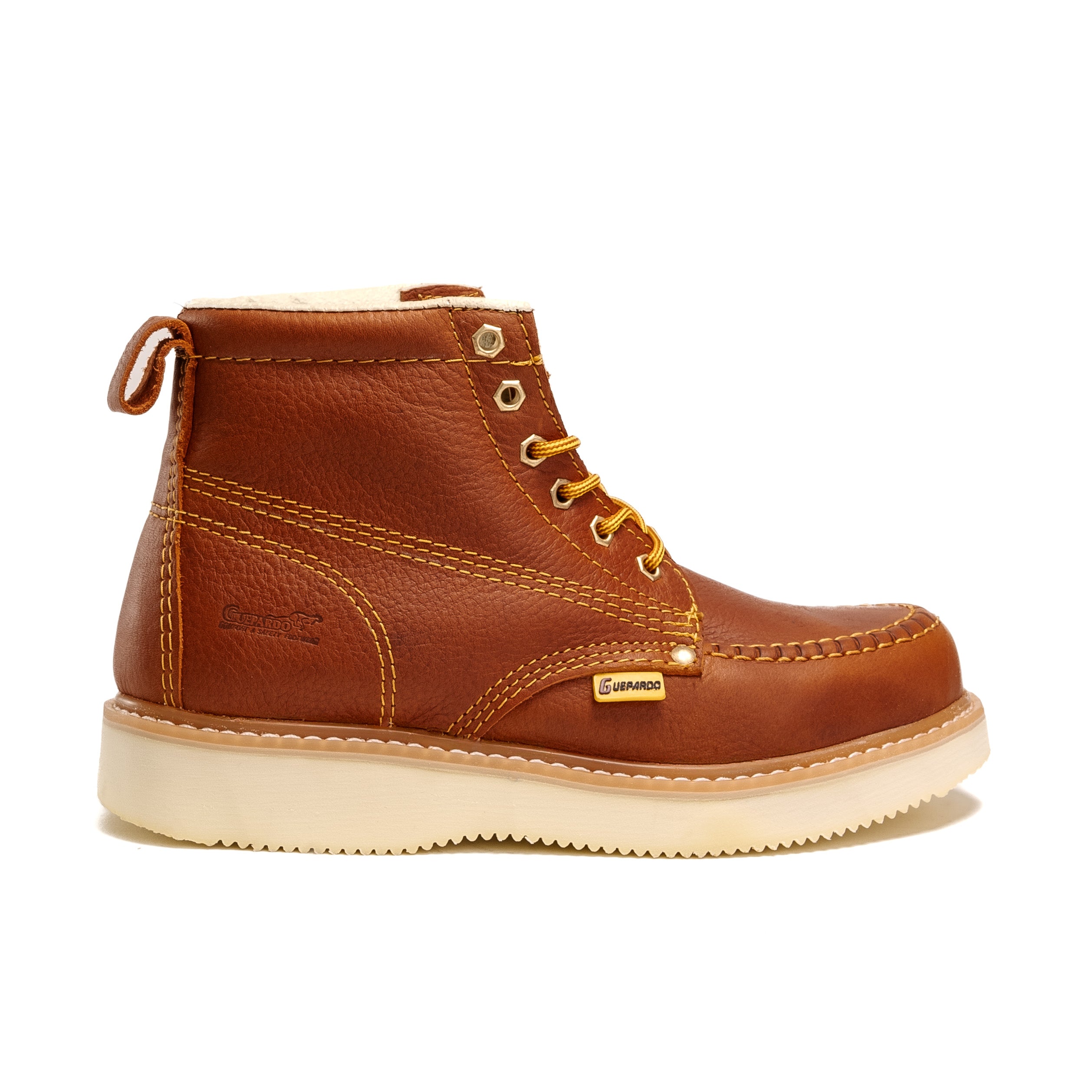 MEN'S FORCE 6" NDP-2058 SHEDRON MOC TOE SOFT WEDGE SOLE FULL GRAIN LEATHER - 0