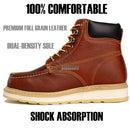 MEN'S 6" FORCE HM347 BROWN MOC TOE, SOFT TOE, DUAL DENSITY-13