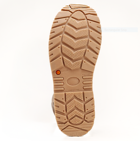 MEN'S FORCE 6 WORK BOOTS KW1335 ZIPPER STEEL TOE DOUBLE DENSITY SOLE MEDALLION LATON