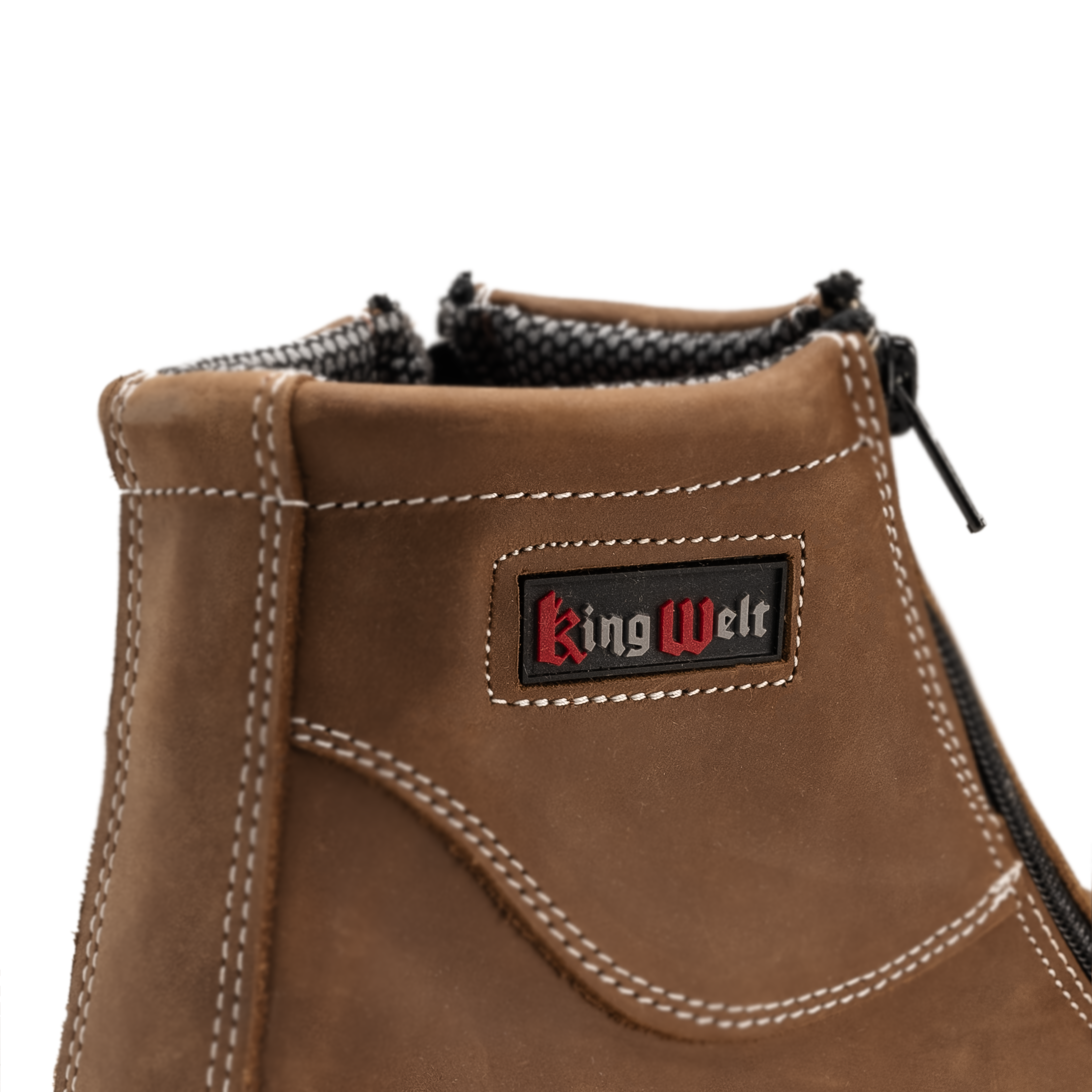 MENS FORCE 6" WORK BOOTS 335 ZIPPER DOUBLE DENSITY SOLE MEDALLION LATON