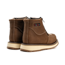 MENS FORCE 6" WORK BOOTS 335 ZIPPER DOUBLE DENSITY SOLE MEDALLION LATON-5