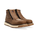 MENS FORCE 6" WORK BOOTS 335 ZIPPER DOUBLE DENSITY SOLE MEDALLION LATON-1