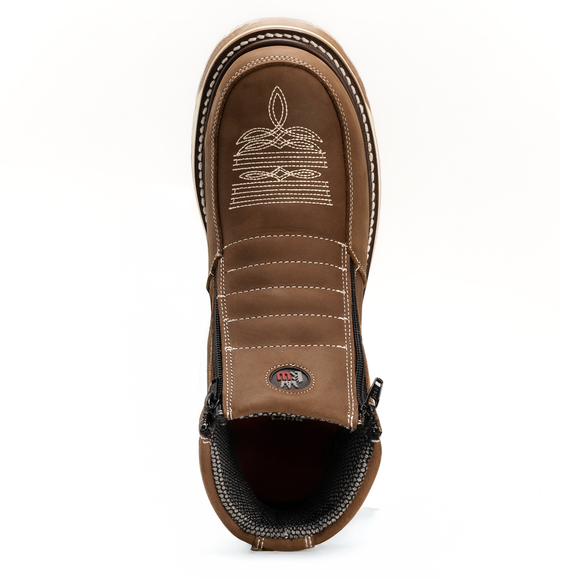 MENS FORCE 6" WORK BOOTS 335 ZIPPER DOUBLE DENSITY SOLE MEDALLION LATON