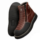 MEN'S FORCE 6"  HM338 DOUBLE ZIPPER PRIME LEATHER LIGHT WEIGHT PU SOLE-11