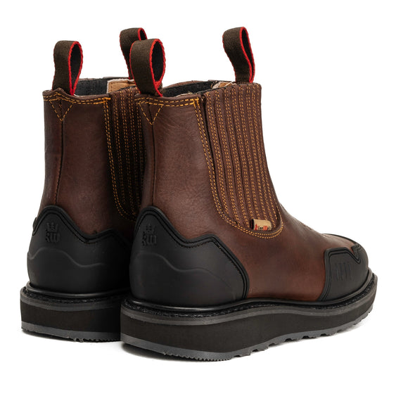 MEN'S CHELSEA STEEL FORCE KW3977 WORK BOOT STEEL TOE DUAL DENSITY  SQUARE TOE FULL GRAIN LEATHER