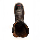 MEN'S 4X4 KW4020 BROWN RODEO WESTERN WORK BOOTS– SQUARE TOE, MASTERGUARD PROTECTION-6