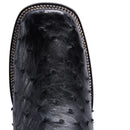 RC 703 Original Men's Ostrich BLACK  Western Boots, Square Toe Cowboy boots, Authentic Ostrich Leather-5