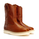 MEN'S WORK BOOTS KW5070 SHEDRON WELLINGTON BOOTS, SQUARE TOE PULL ON FULL GRAIN LEATHER-1