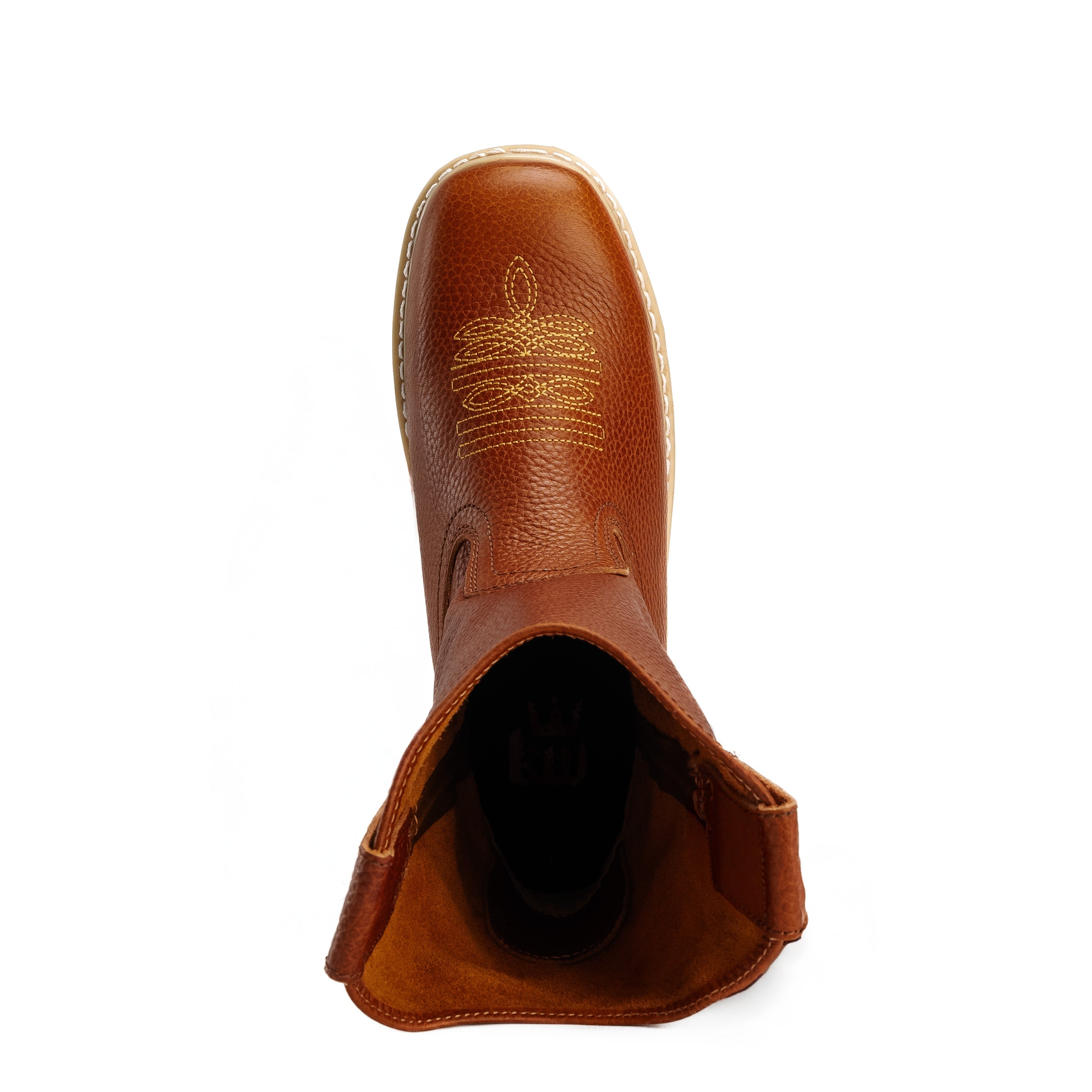 MEN'S WORK BOOTS KW5070 SHEDRON WELLINGTON BOOTS, SQUARE TOE PULL ON FULL GRAIN LEATHER