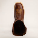 MEN'S MAD FORCE KW5070 SHEDRON SQUARE TOE WELLINGTON BOOTS PULL ON FULL GRAIN LEATHER-4