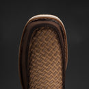 CF16 MEN'S SQUARE TOE COWBOY BOOTS BROWN PETATILLO LEATHER WITH DOBBLE ZIPPER-6