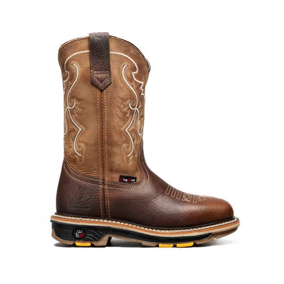 MEN'S KW6036 WORK BOOTS SOFT TOE, SQUARE TOE, DUAL DENSITY PULL ON ROPPER