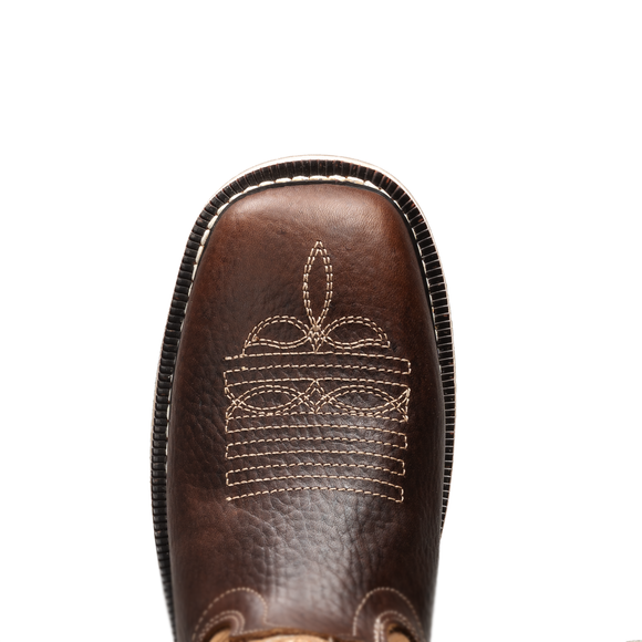 MEN'S KW6036 WORK BOOTS SOFT TOE, SQUARE TOE, DUAL DENSITY PULL ON ROPPER