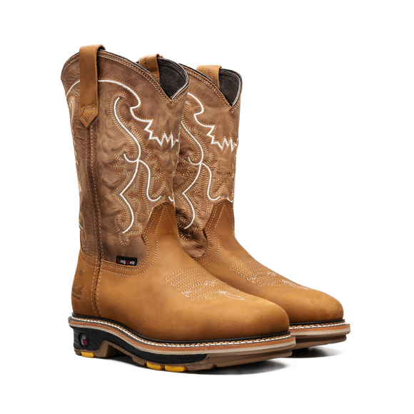 Buy laton MEN&#39;S KW6036 WORK BOOTS SOFT TOE, SQUARE TOE, DUAL DENSITY PULL ON ROPPER