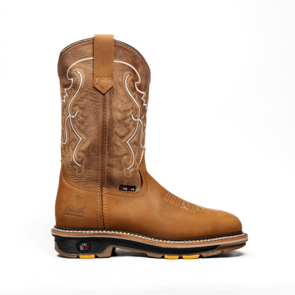 MEN'S KW6036 WORK BOOTS SOFT TOE, SQUARE TOE, DUAL DENSITY PULL ON ROPPER