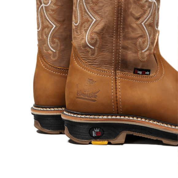 MEN'S KW6036 WORK BOOTS SOFT TOE, SQUARE TOE, DUAL DENSITY PULL ON ROPPER