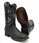 Bota Rodeo Cuadrada Petatillo Negro