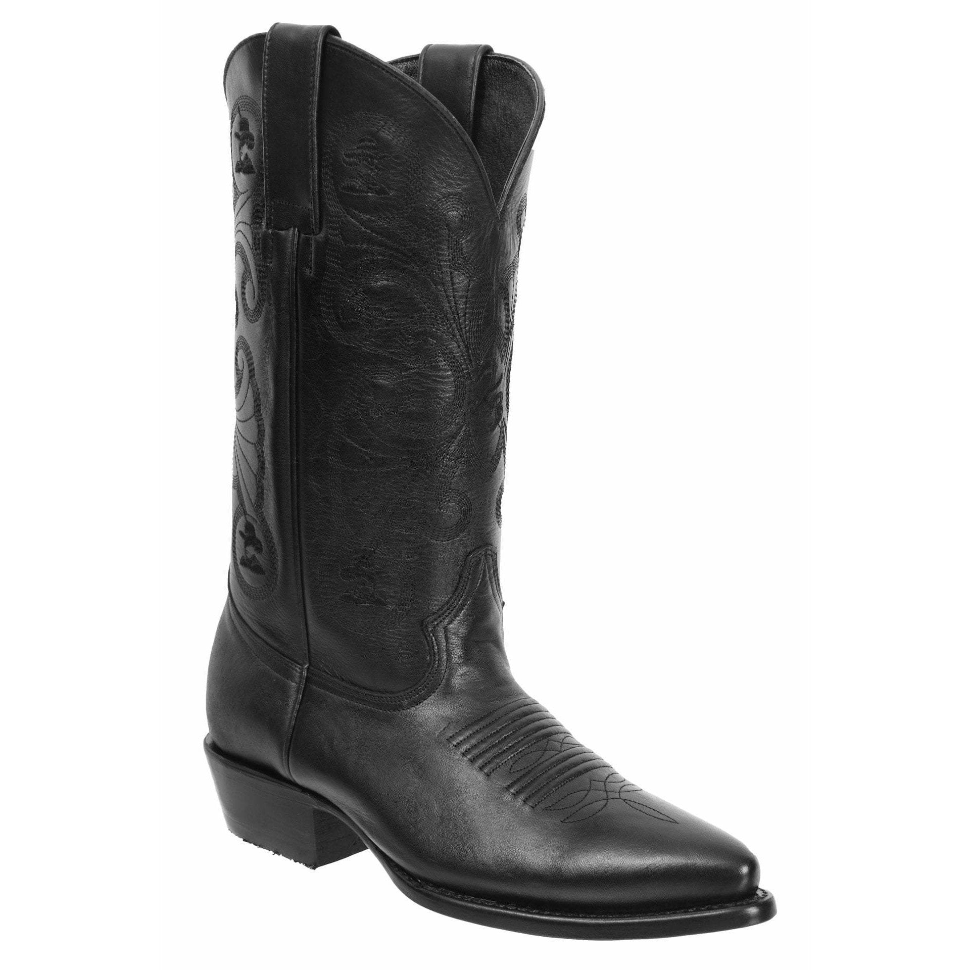 JB 900G BLACK J Toe  Men's Western Boots,  Cowboy boots in Genuine Prime Leather