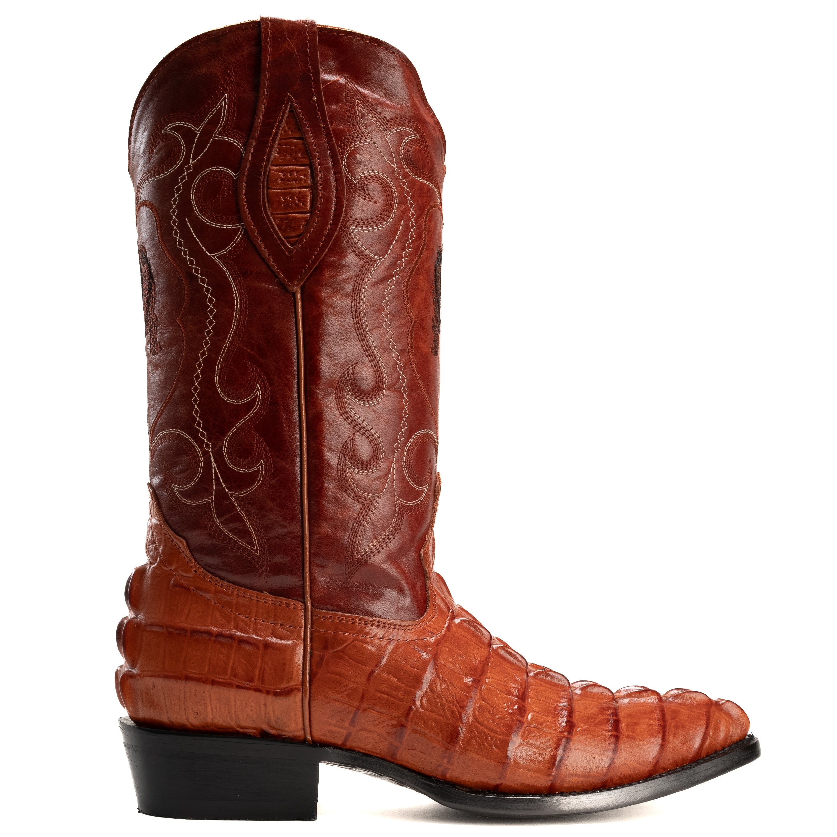 904 BUTTERCUP MEN'S WESTERN BOOTS PRINT LEATHER J TOE CAYMAN COWBOY BOOTS