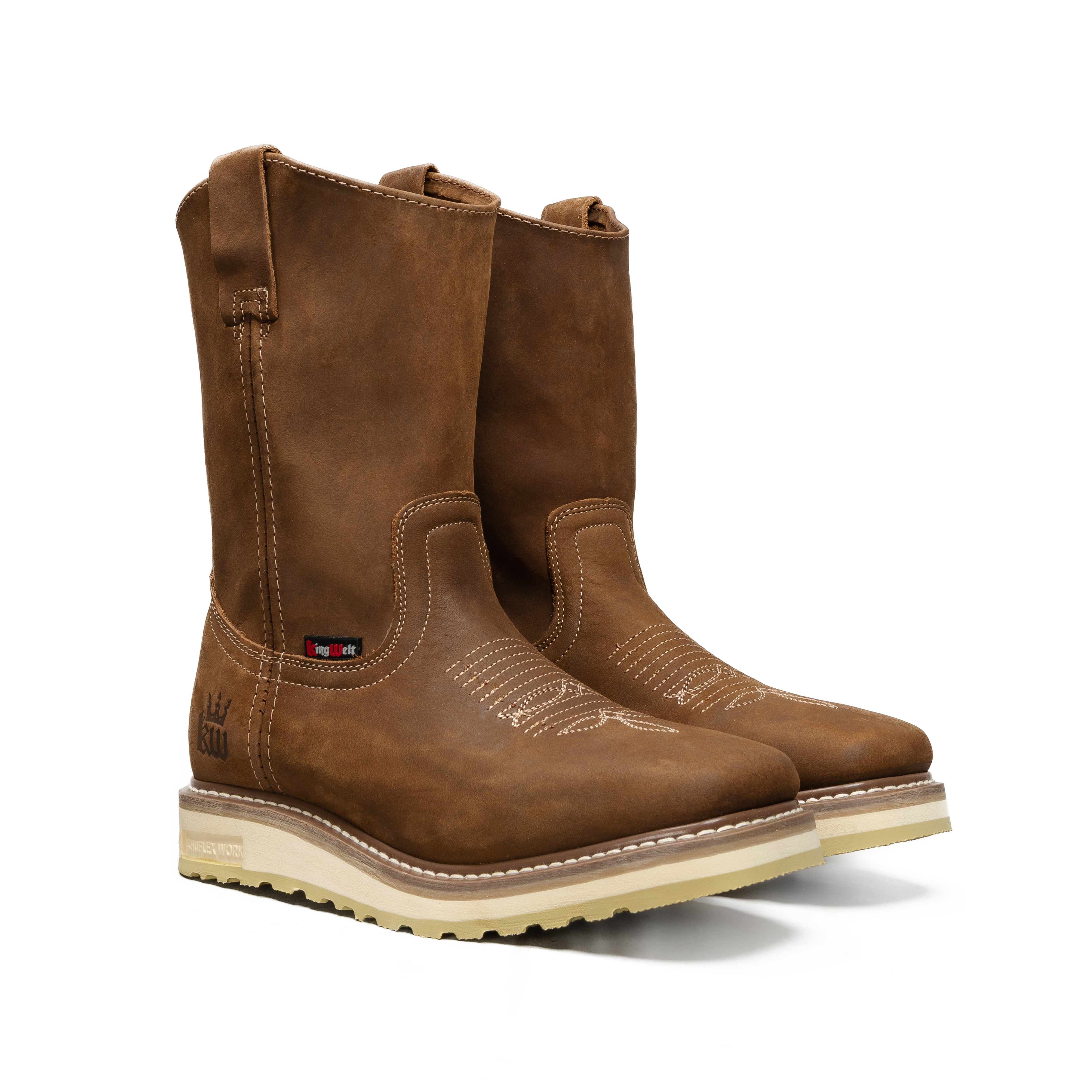 CALEXICO 920  MEN'S SQUARE TOE PULL-ON BOOTS – FULL GRAIN LEATHER, DUAL DENSITY