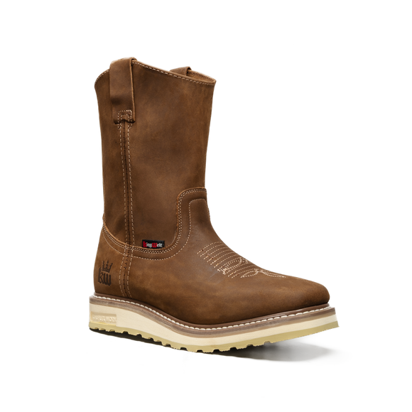 CALEXICO 920  MEN'S SQUARE TOE PULL-ON BOOTS – FULL GRAIN LEATHER, DUAL DENSITY