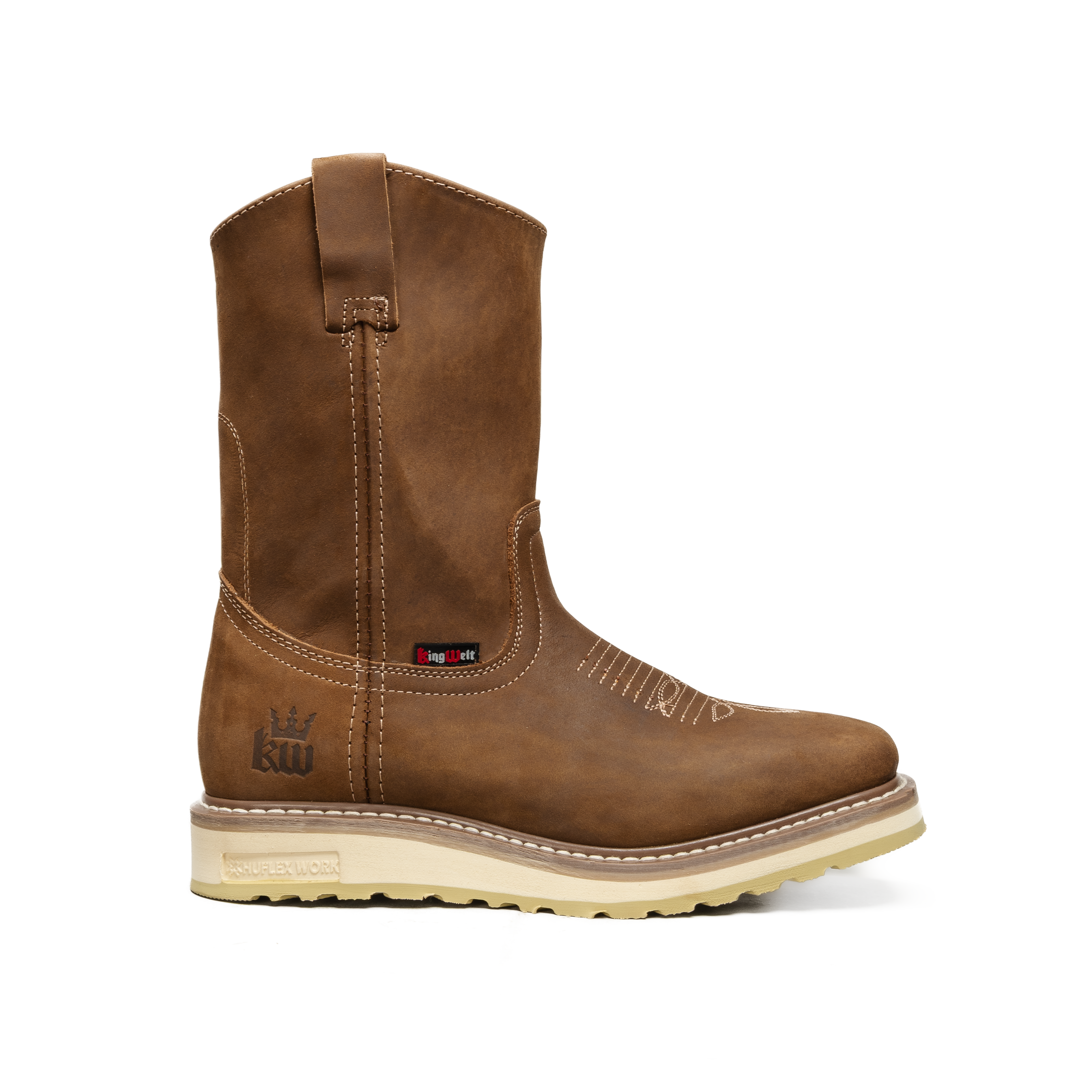 CALEXICO 920  MEN'S SQUARE TOE PULL-ON BOOTS – FULL GRAIN LEATHER, DUAL DENSITY