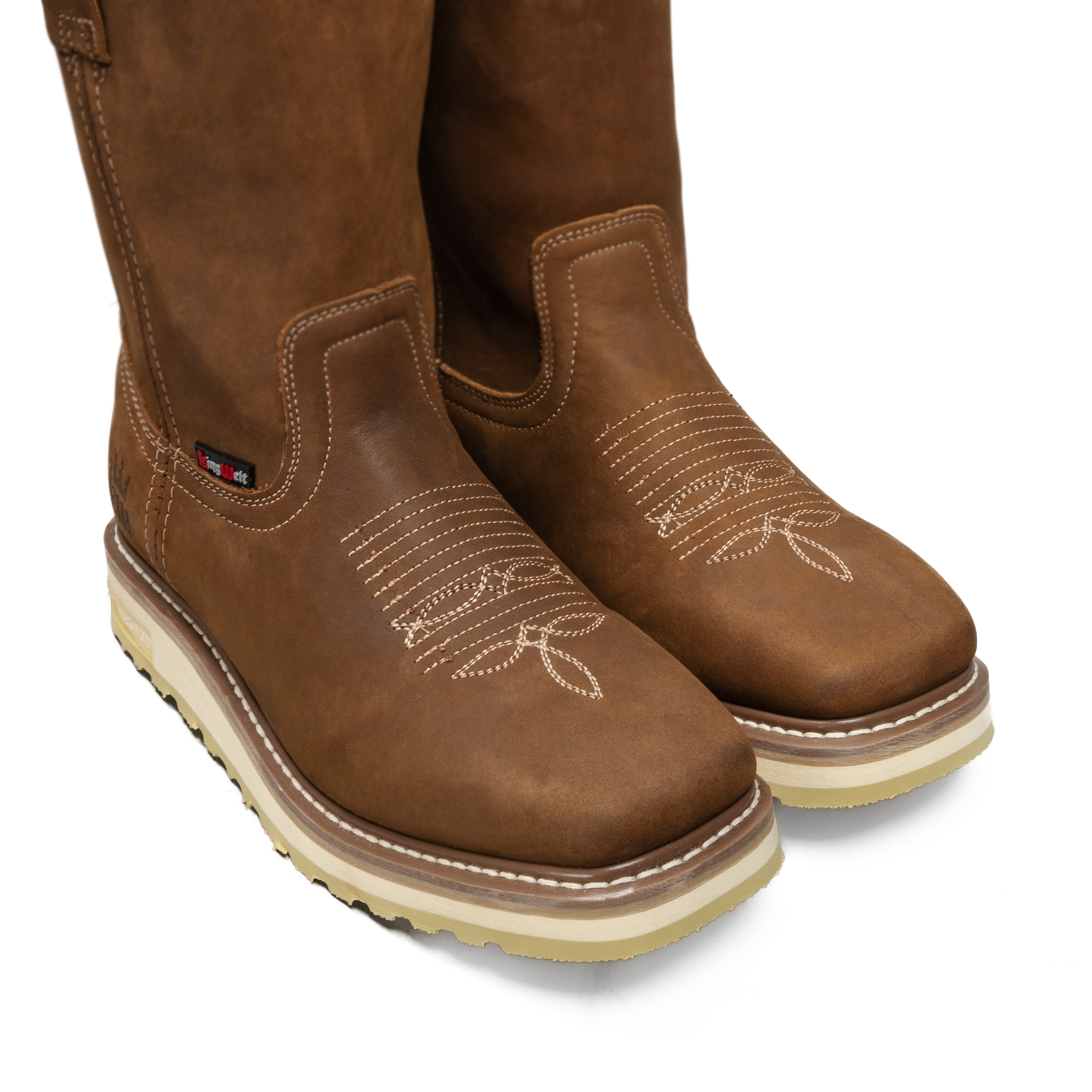 CALEXICO 920  MEN'S SQUARE TOE PULL-ON BOOTS – FULL GRAIN LEATHER, DUAL DENSITY - 0