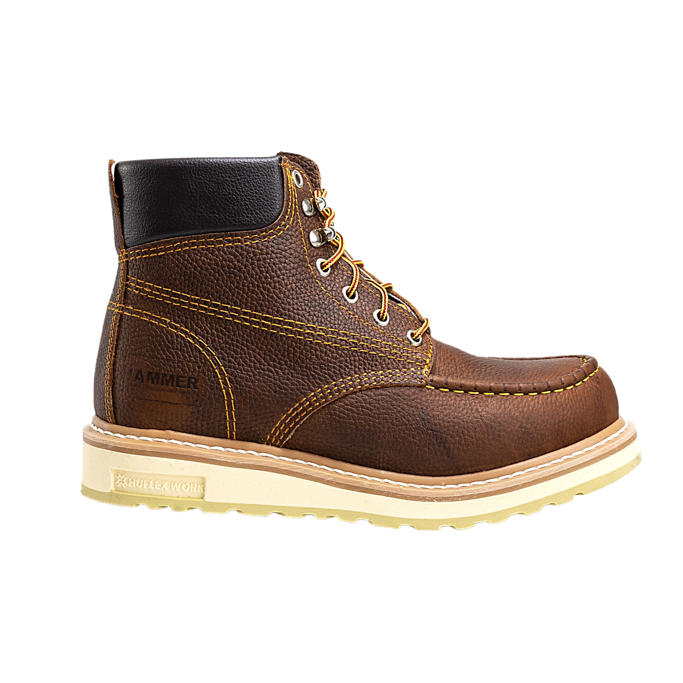 6" FORCE ACM613 HEAVY DUTY SOFT TOE MOC TOE DUAL DENSITY POLYURETHANE SOLE - 0