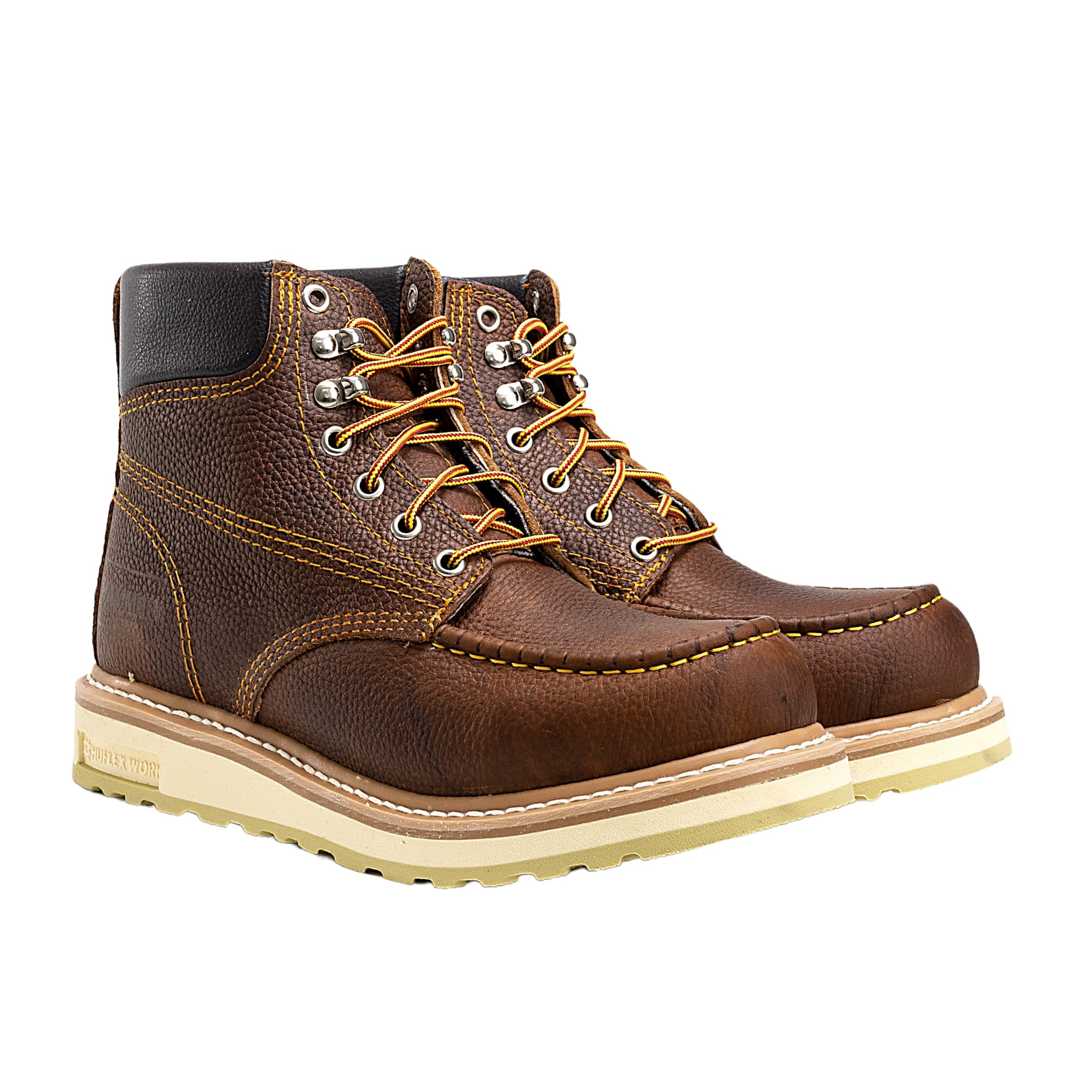 6" FORCE ACM613 HEAVY DUTY SOFT TOE MOC TOE DUAL DENSITY POLYURETHANE SOLE