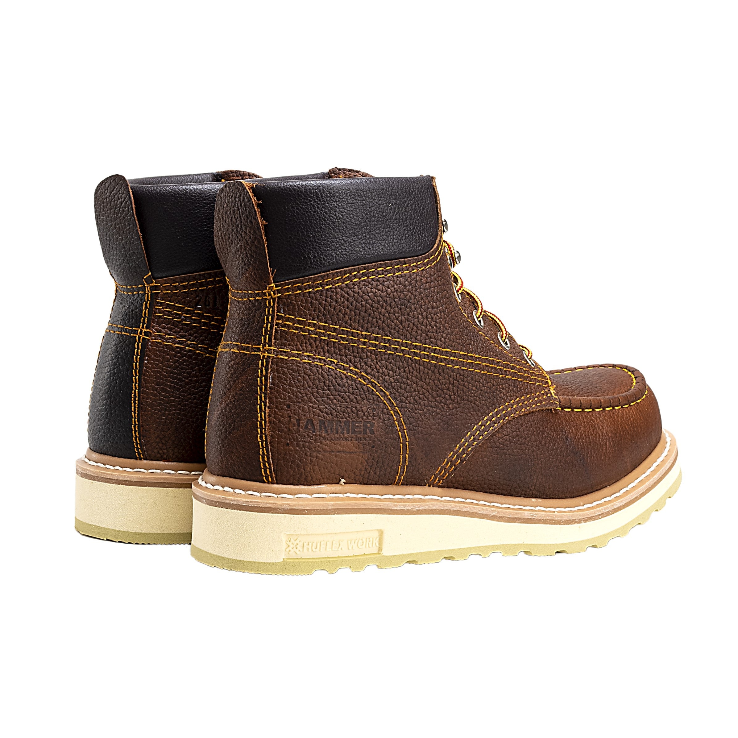 6" FORCE ACM613 HEAVY DUTY SOFT TOE MOC TOE DUAL DENSITY POLYURETHANE SOLE