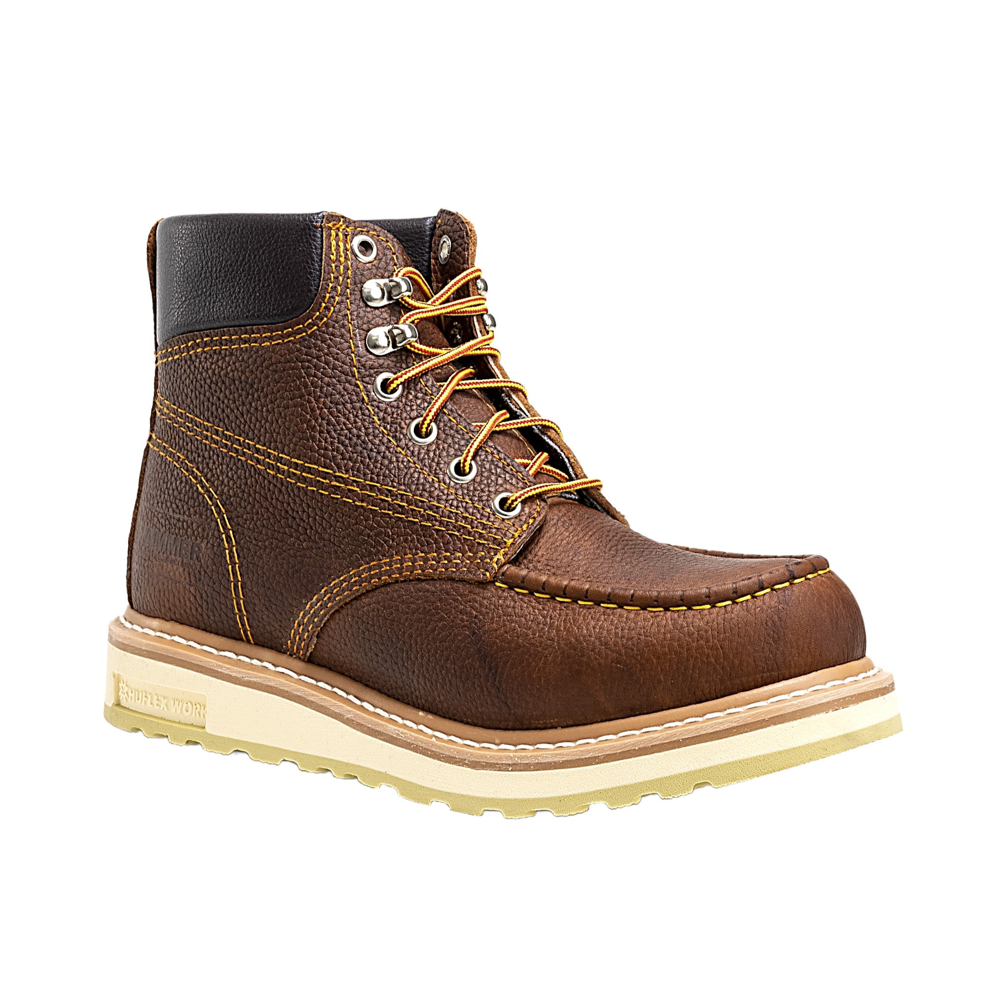 6" FORCE ACM613 HEAVY DUTY SOFT TOE MOC TOE DUAL DENSITY POLYURETHANE SOLE