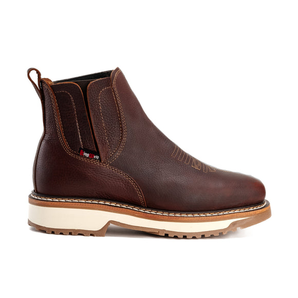 MEN'S CHELSEA 6" FORCE KW ARIZONA SQUARE TOE SOFT TOE PULL UP FULL GRAIN LEATHER WELT CONSTRUCTION