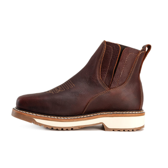 MEN'S CHELSEA 6" FORCE KW ARIZONA SQUARE TOE SOFT TOE PULL UP FULL GRAIN LEATHER WELT CONSTRUCTION