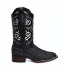 MEN'S JB816 BLACK WESTERN BOOTS: SQUARE TOE COWBOY & RODEO BOOTS WITH BUNDLE BELT-4