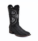 MEN'S JB816 BLACK WESTERN BOOTS: SQUARE TOE COWBOY & RODEO BOOTS WITH BUNDLE BELT-3