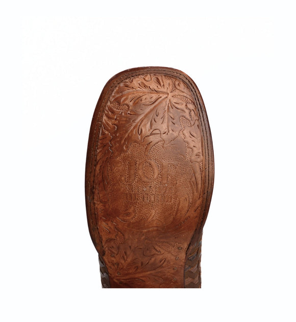 MEN'S JB816 BLACK WESTERN BOOTS: SQUARE TOE COWBOY & RODEO BOOTS WITH BUNDLE BELT