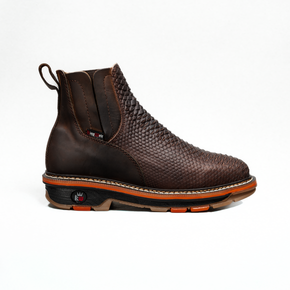 MEN'S VENOM 6" ANKLE WORK BOOTS SOFT TOE SQUARE TOE LIGHTWEIGHT CONSTRUCTION WELT