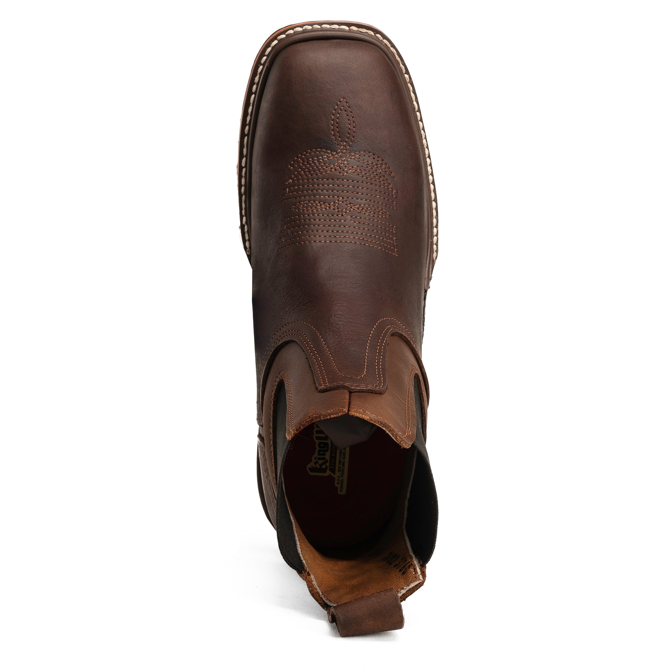 MEN'S 6" FORCE KW3060 OCRE CHELSEA  WORK BOOT FULL GRAIN LEATHER WORK BOOT