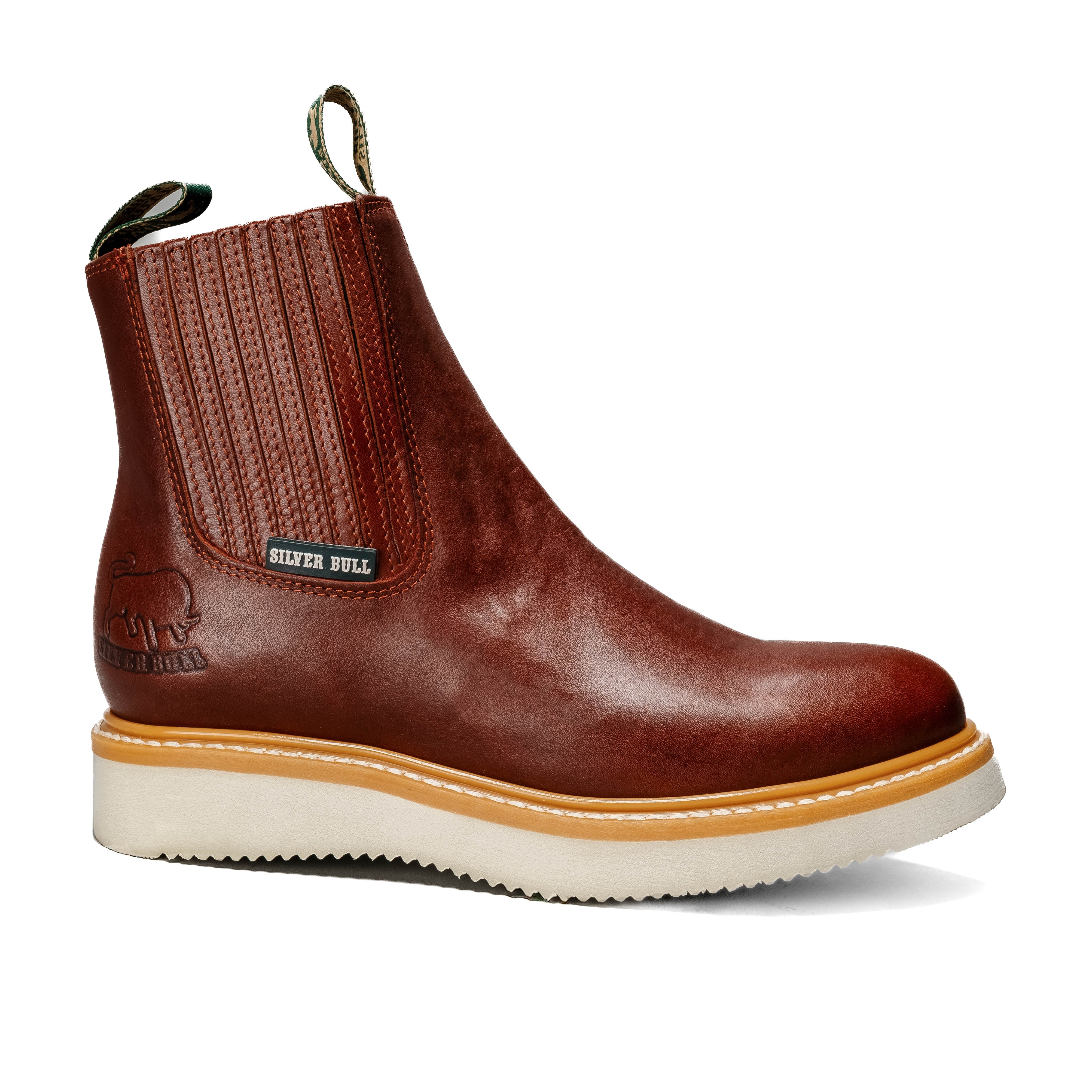 MEN'S 6" FORCE SB3100 SHEDRON CHELSEA WORK BOOTS FULL GRAIN LEATHER