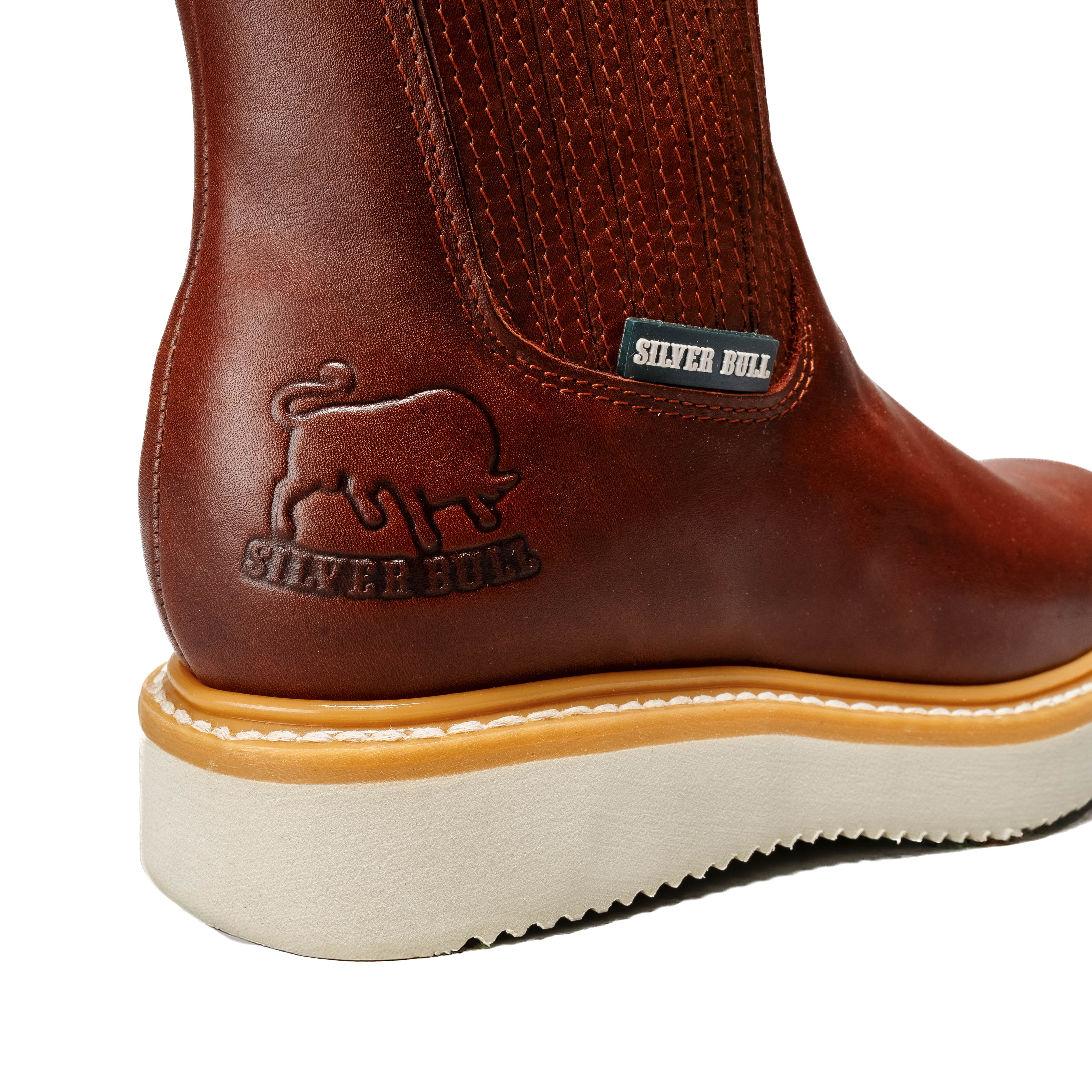 MEN'S 6" FORCE SB3100 SHEDRON CHELSEA WORK BOOTS FULL GRAIN LEATHER