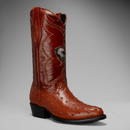 901 MEN'S SHEDRON OSTRICH J TOE EMBROIDERED PULL ON COWBOY BOOT-2
