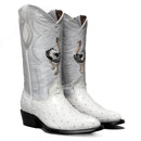 Combo Botas 901 Punta J Imitacion Avestruz Hueso