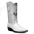 Combo Botas 901 Punta J Imitacion Avestruz Hueso