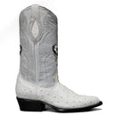 Combo Botas 901 Punta J Imitacion Avestruz Hueso