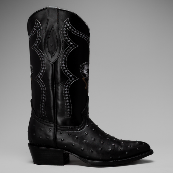 904 BONE MEN'S WESTERN BOOTS PRINT LEATHER J TOE CAYMAN COWBOY BOOTS