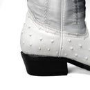 Combo Botas 901 Punta J Imitacion Avestruz Hueso