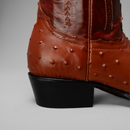 901 MEN'S SHEDRON OSTRICH J TOE EMBROIDERED PULL ON COWBOY BOOT-5